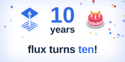 Featured Image for Flux turns 10!